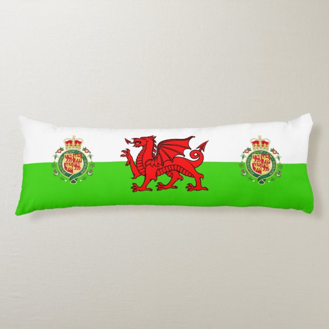 Welsh flagga kroppskudde (Framsidan)