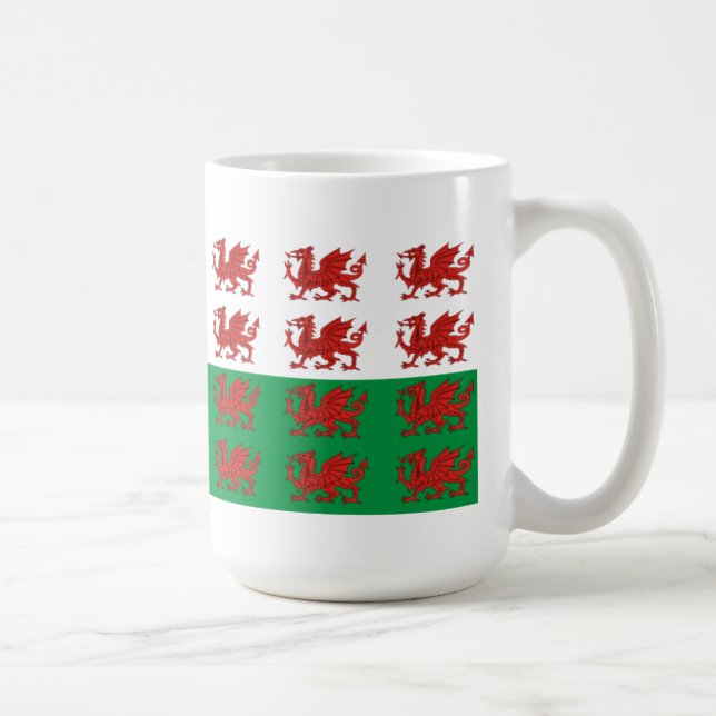 Welsh Flagga Mugg (Höger)