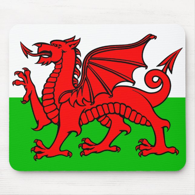 Welsh flagga musmatta (Framsidan)