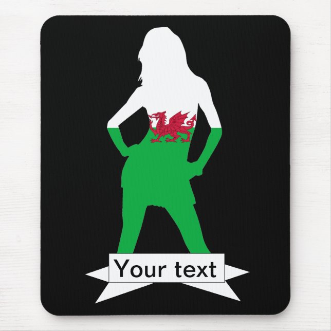 Welsh flagga musmatta (Framsidan)