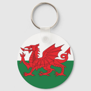 Welsh Flagga Nyckelring