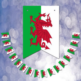 Welsh Flagga & Party Wales Banners/Cymru Bröllop