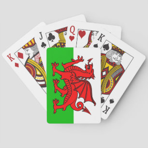 Welsh flagga spel kort