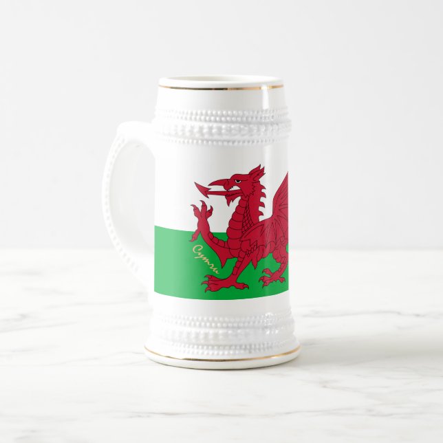 Welsh Flagga & Wales, Cymru patriot/sport Sejdel (Framsida vänster)