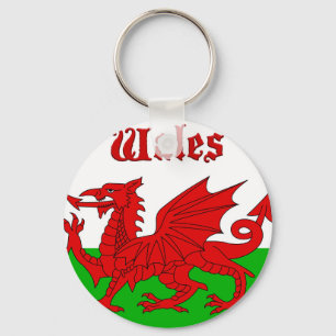 Welsh Flagga Wales Nyckelring