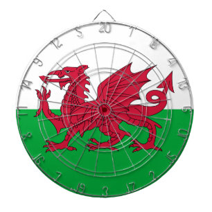 Welsh Flagga (Wales) (Welsh Dragon) Darttavla