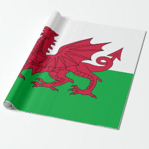 Welsh Flagga (Wales) (Welsh Dragon) Presentpapper