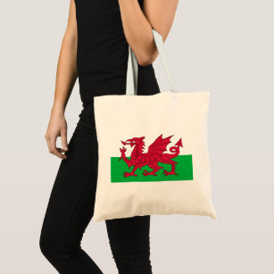 Welsh Flagga (Wales) (Welsh Dragon) Tygkasse