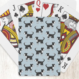 Welsh Gräns Collie Sheepdog Mönster Casinokort