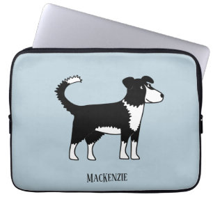Welsh Gräns Collie Sheepdog Personlig Laptop Fodral