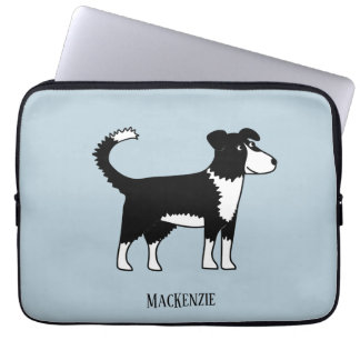 Welsh Gräns Collie Sheepdog Personlig Laptop Fodral