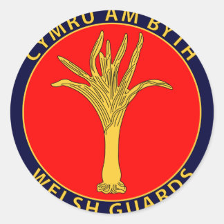 Welsh Guards Runt Klistermärke