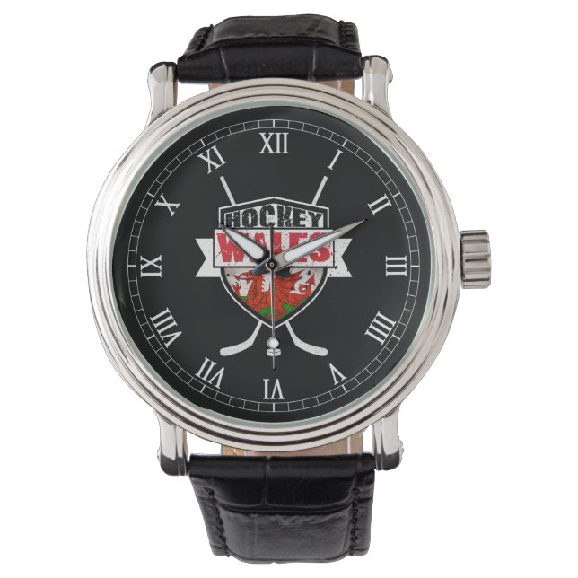 Welsh Ice Hockey Logotyp Wrist Watch Armbandsur (Framsida)