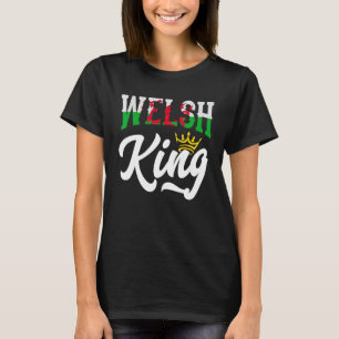 Welsh Kung Welsh Wales Welsh Flagga T Shirt