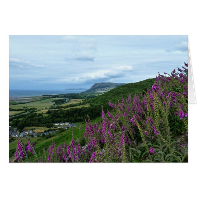 Welsh Kusten Hälsningskort (Framsidan Horizontal)