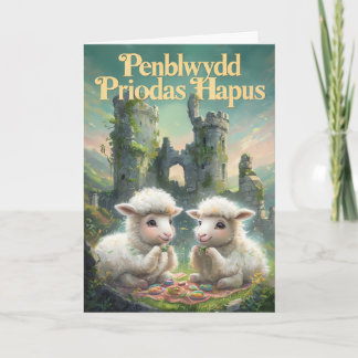 Welsh Lycklig-årsjubileum Kort