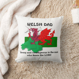 WELSH PAPPA Flagga Wales Kudde