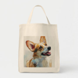 Welsh Pembroke corgi akvarell Tygkasse