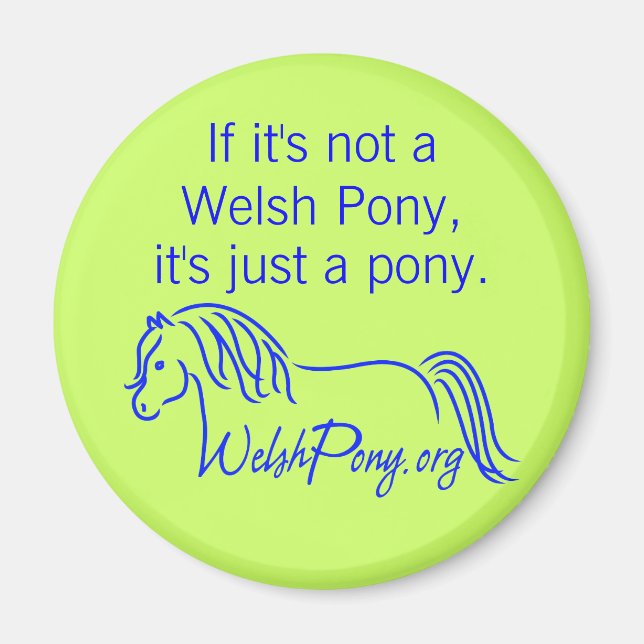 Welsh Pony & Cob Society of America. Magnet (Framsidan)