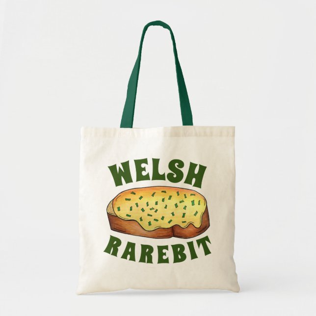 Welsh Rarebit Savory Cheese Toast British Food UK Tygkasse (Framsidan)