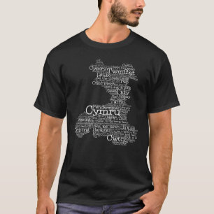 Welsh Slang Ord Art Karta T-Shirt