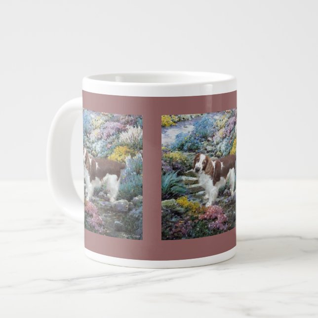 Welsh Springer Spain Art Gifts Jumbo Mugg (Framsida vänster)
