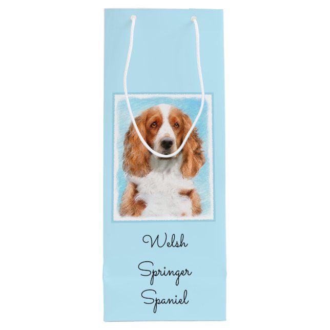 Welsh Springer Spain Painting - Original Hund Art (Baksidan)