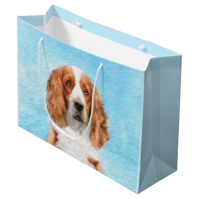Welsh Springer Spain Painting - Original Hund Art (Framsidan Vinklad)