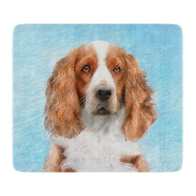 Welsh Springer Spain Painting - Original Hund Art (Framsidan)