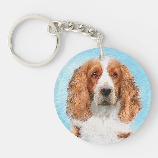 Welsh Springer Spain Painting - Original Hund Art (Framsidan)