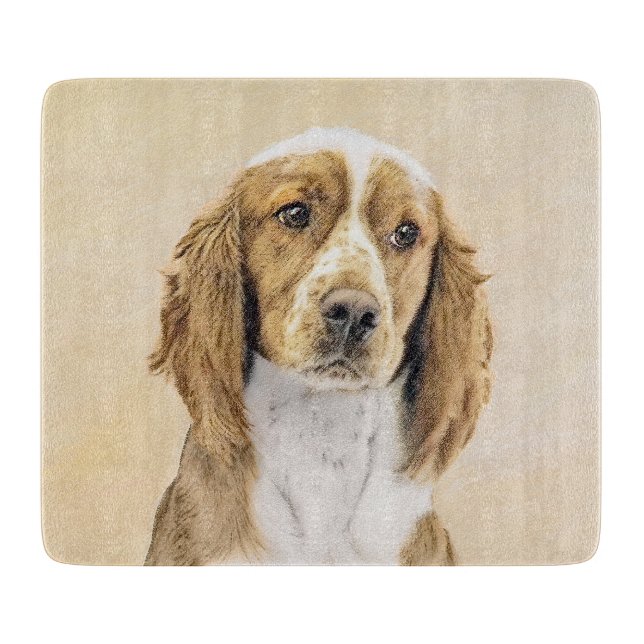 Welsh Springer Spain Painting - Original Hund Art (Framsidan)