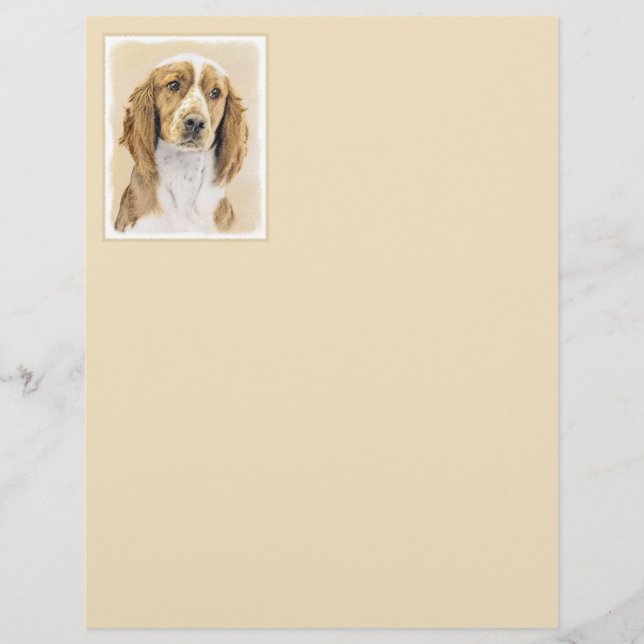 Welsh Springer Spain Painting - Original Hund Art (Framsida)