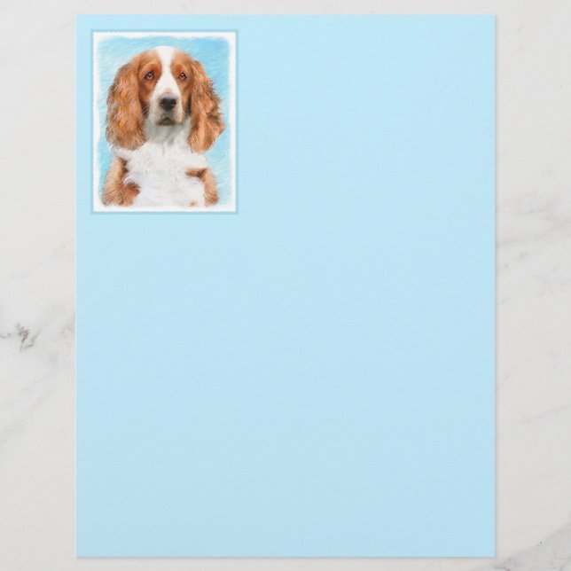 Welsh Springer Spain Painting - Original Hund Art (Framsida)