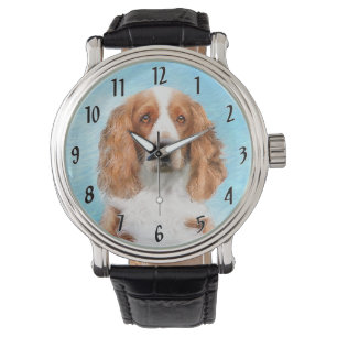 Welsh Springer Spain Painting - Original Hund Art Armbandsur