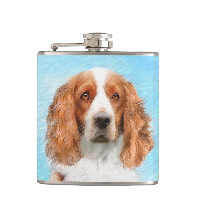 Welsh Springer Spain Painting - Original Hund Art Fickplunta (Framsidan)