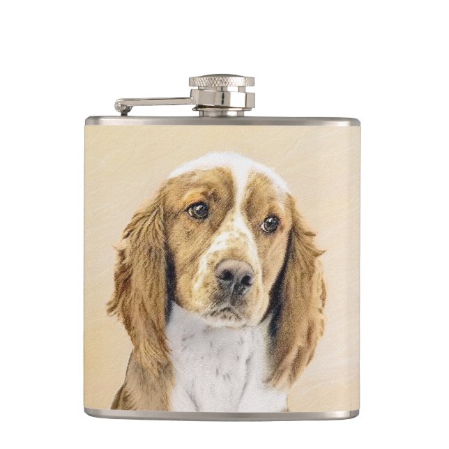 Welsh Springer Spain Painting - Original Hund Art Fickplunta (Framsidan)