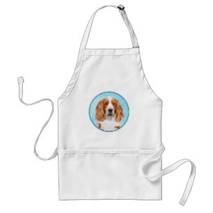 Welsh Springer Spain Painting - Original Hund Art Förkläde