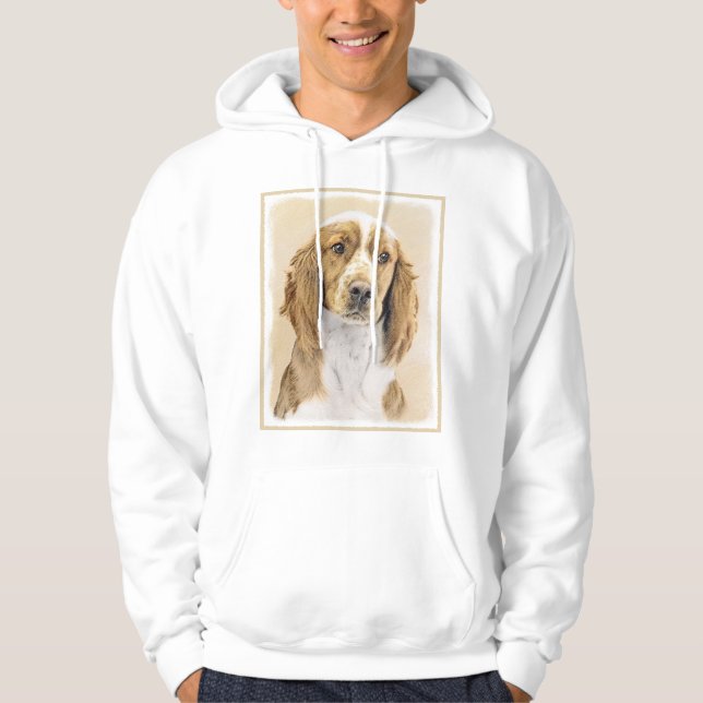 Welsh Springer Spain Painting - Original Hund Art Hoodie (Framsida)