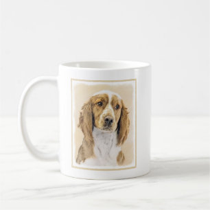 Welsh Springer Spain Painting - Original Hund Art Kaffemugg