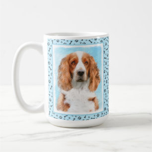 Welsh Springer Spain Painting - Original Hund Art Kaffemugg