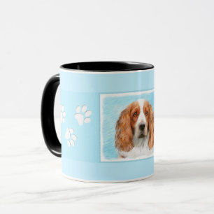 Welsh Springer Spain Painting - Original Hund Art Mugg
