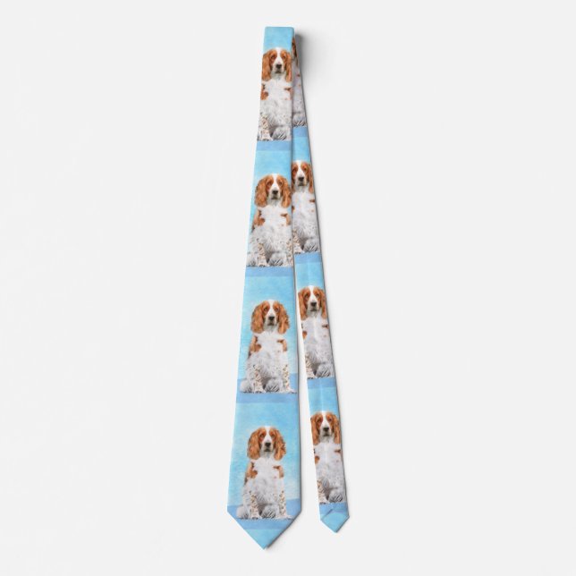 Welsh Springer Spain Painting - Original Hund Art Slips (Framsida)