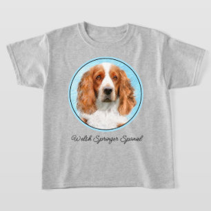 Welsh Springer Spain Painting - Original Hund Art T Shirt