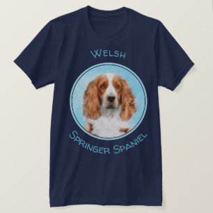 Welsh Springer Spain Painting - Original Hund Art T Shirt
