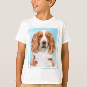 Welsh Springer Spain Painting - Original Hund Art T Shirt