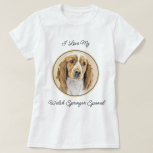 Welsh Springer Spain Painting - Original Hund Art T Shirt