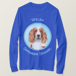 Welsh Springer Spain Painting - Original Hund Art T Shirt