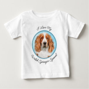 Welsh Springer Spain Painting - Original Hund Art T Shirt