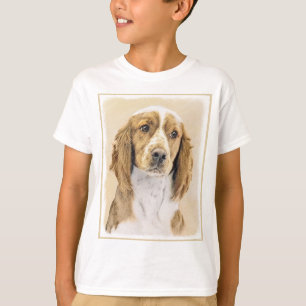 Welsh Springer Spain Painting - Original Hund Art T Shirt