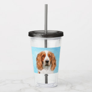 Welsh Springer Spain Painting - Original Hund Art Take Away Mugg